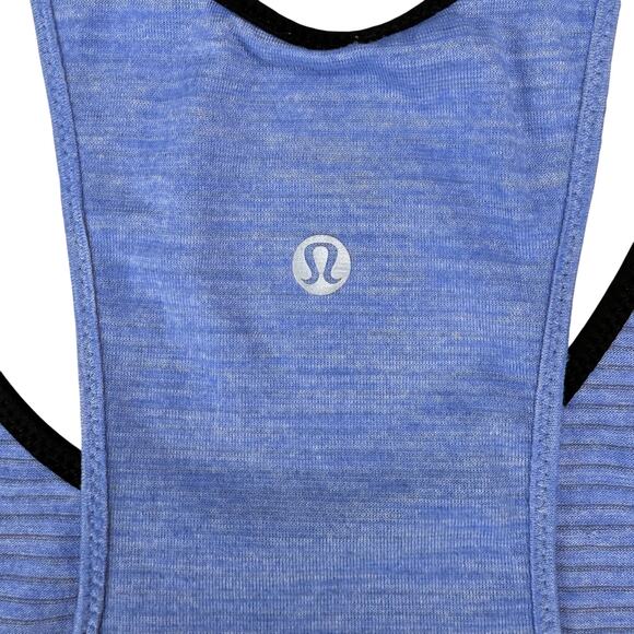 LULULEMON What The Sport Singlet Sz 8 Heathered Lullaby - Picture 6 of 6